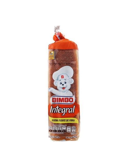 PAN INTEGRAL GRANDE BIMBO 675 GR