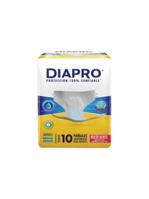 PANAL DIAPRO ADULTO BASICO MEDIANO PAQUETE CON 10 PIEZAS