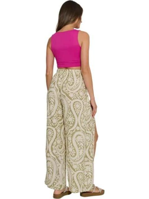 PANTALON ABIERTO ESTAMPADO VERDE PRIMARK