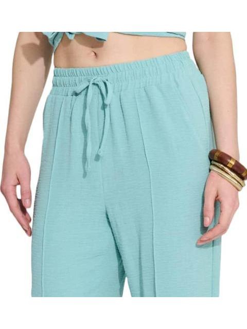 PANTALON ANCHO AZUL TURQUESA HOLLY LAND