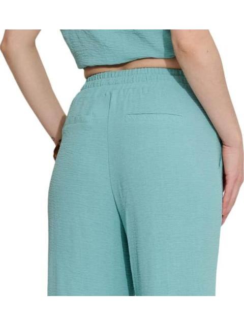 PANTALON ANCHO AZUL TURQUESA HOLLY LAND