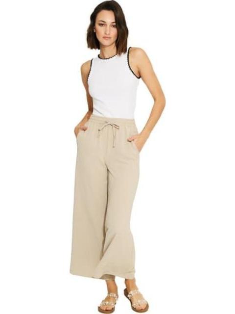PANTALON ANCHO BEIGE HOLLY LAND
