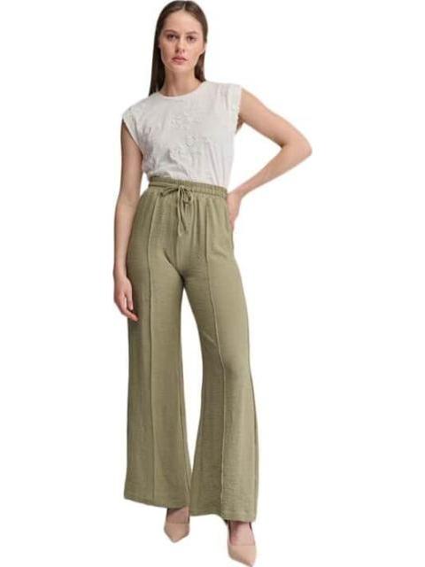 PANTALON ANCHO VERDE OLIVO HOLLY LAND