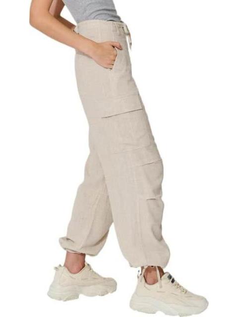 PANTALON CARGO DE LINO BEIGE HOLLY LAND