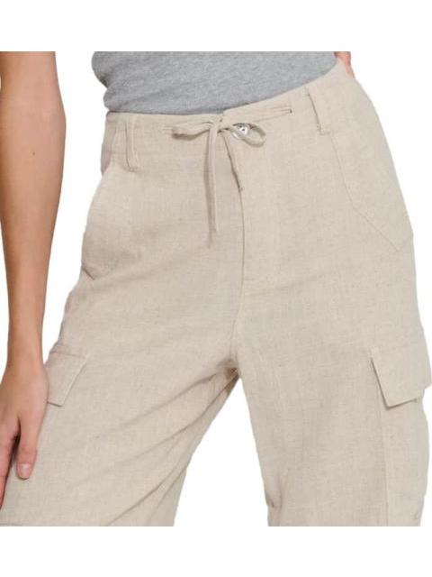 PANTALON CARGO DE LINO BEIGE HOLLY LAND
