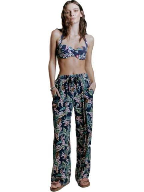 PANTALON PIERNA ANCHA AZUL MARINO PRIMARK