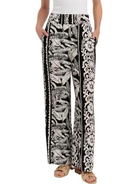 PANTALON CINTURA ALTA BLANCO/NEGRO HOLLY LAND