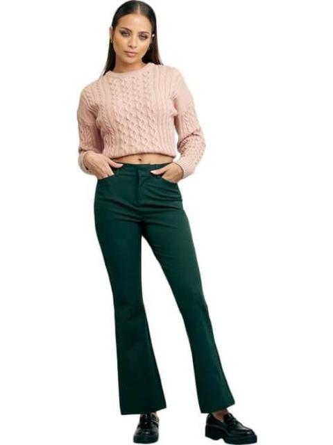 PANTALON CINTURA ALTA VERDE HOLLY LAND