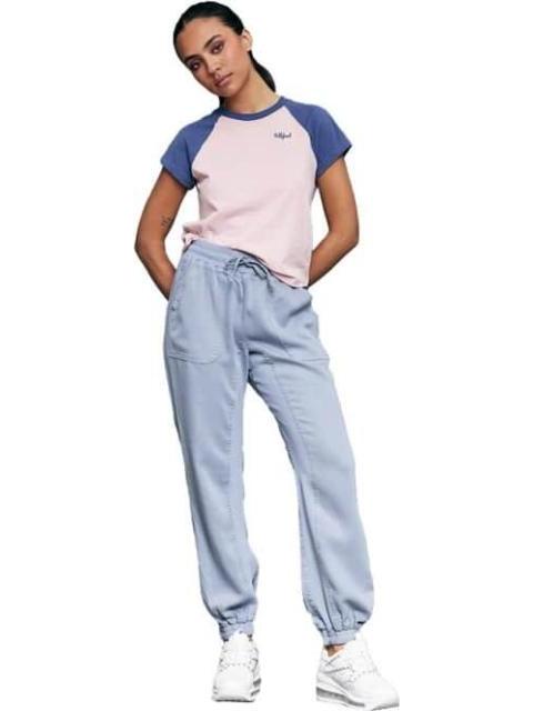 PANTALON CINTURA REGULAR AZUL TURQUESA HOLLY LAND
