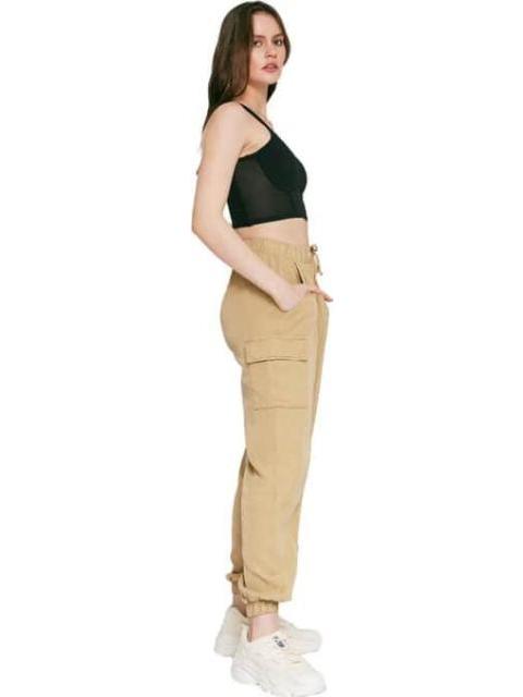 PANTALON CINTURA REGULAR CAMEL HOLLY LAND