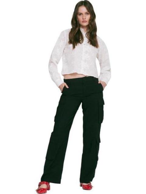 PANTALON CINTURA REGULAR NEGRO HOLLY LAND