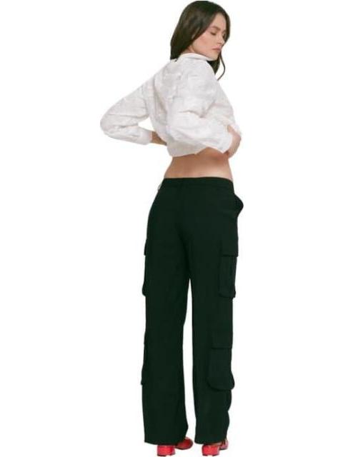 PANTALON CINTURA REGULAR NEGRO HOLLY LAND