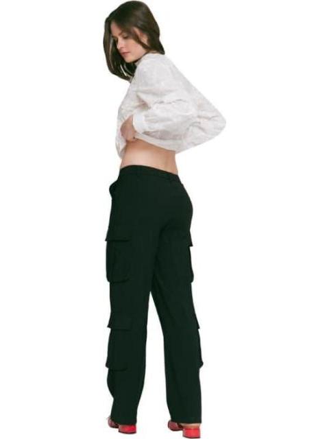 PANTALON CINTURA REGULAR NEGRO HOLLY LAND