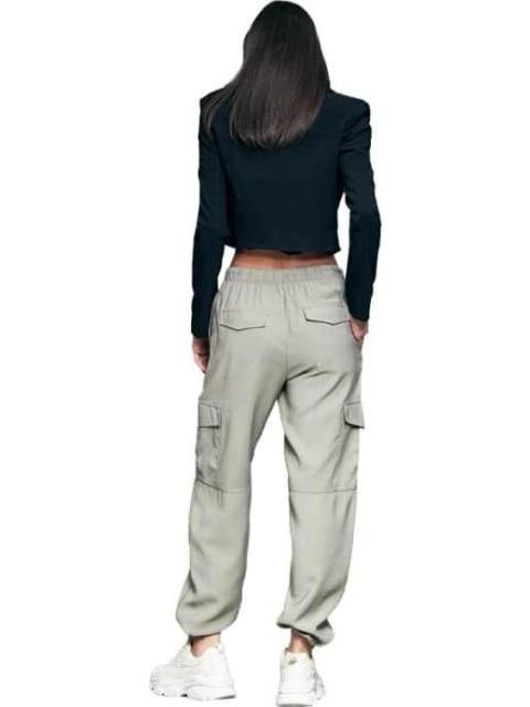 PANTALON CINTURA REGULAR VERDE OLIVO HOLLY LAND