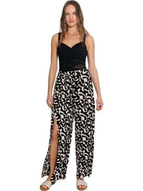 PANTALON CON ABERTURA NEGRO PRIMARK