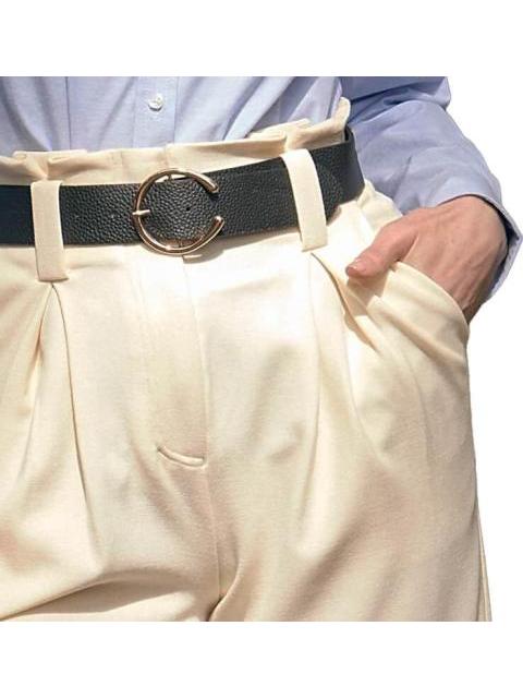 PANTALON CON CINTURON MARFIL HOLLY LAND