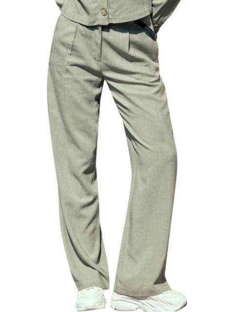 PANTALON CON CINTURON VERDE OLIVO HOLLY LAND