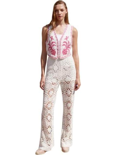 PANTALON DE CROCHET BLANCO HOLLY LAND
