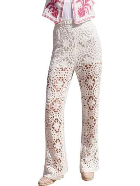 PANTALON DE CROCHET BLANCO HOLLY LAND