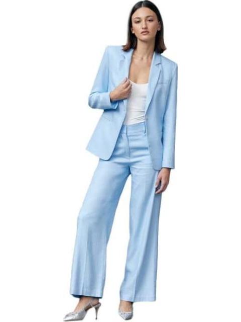 PANTALON DE LINO AZUL HOLLY LAND