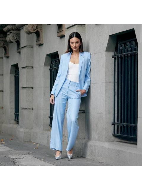 PANTALON DE LINO AZUL HOLLY LAND