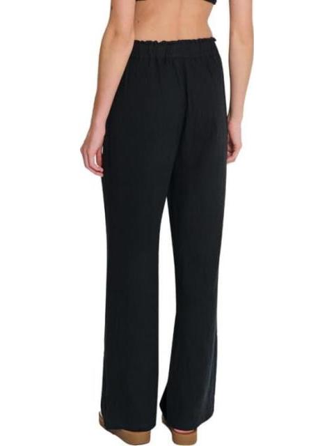 PANTALON DE LINO NEGRO HOLLY LAND