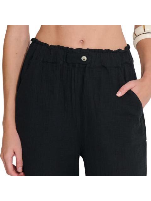 PANTALON DE LINO NEGRO HOLLY LAND