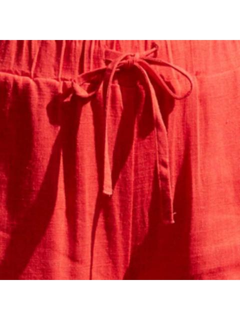 PANTALON DE LINO ROJO HOLLY LAND