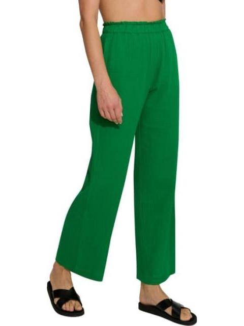PANTALON DE LINO VERDE HOLLY LAND