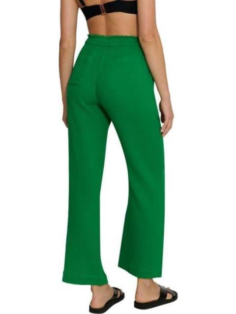 PANTALON DE LINO VERDE HOLLY LAND