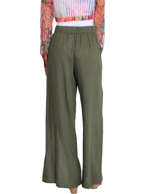 PANTALON DE LINO VERDE OLIVO HOLLY LAND