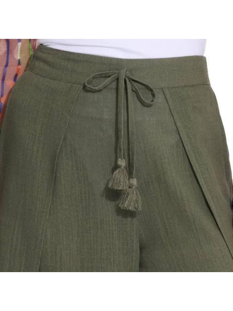 PANTALON DE LINO VERDE OLIVO HOLLY LAND