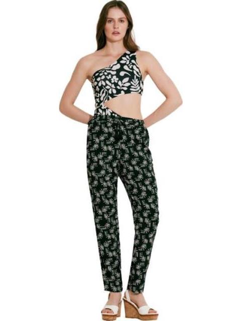 PANTALON ESTAMPADO RECTO NEGRO PRIMARK
