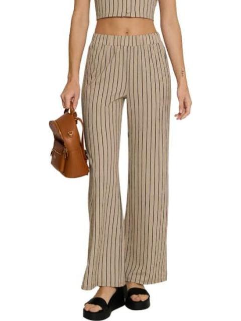 PANTALON RAYAS BEIGE HOLLY LAND
