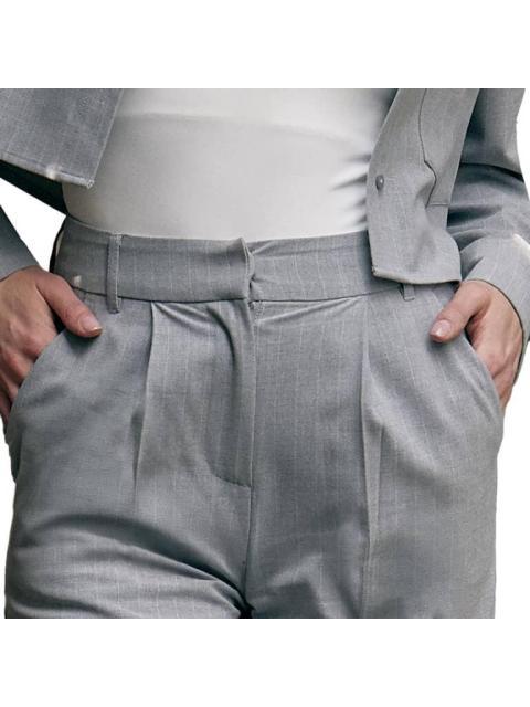 PANTALON RAYAS GRIS HOLLY LAND