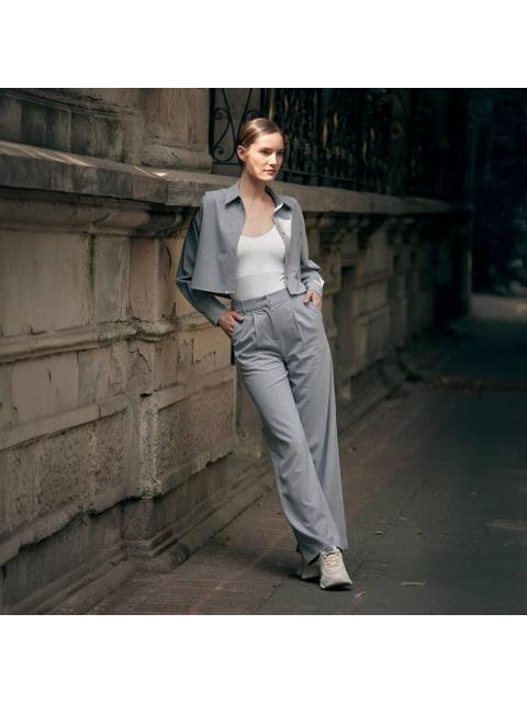 PANTALON RAYAS GRIS HOLLY LAND