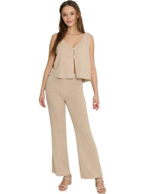 PANTALON TEJIDO CORTE RECTO BEIGE HOLLY LAND
