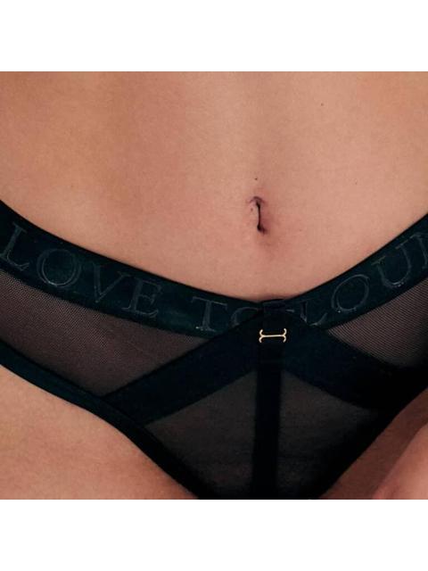 PANTI CORTE TANGA NEGRO LOVE TO LOUNGE