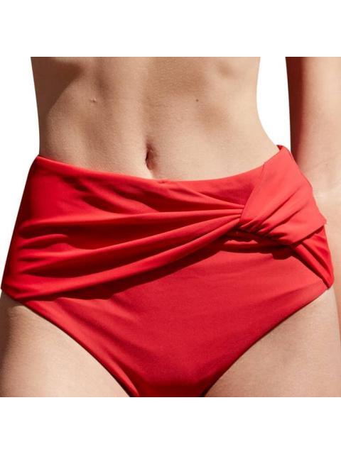 PANTI DE BIKINI DRAPEADO ROJO HOLLY LAND