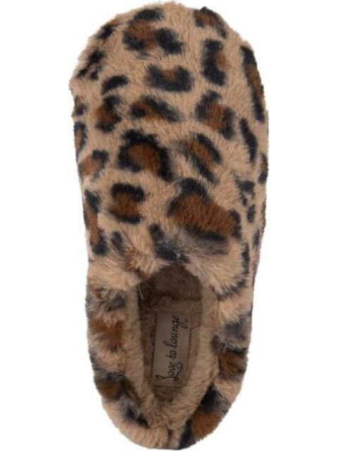 PANTUFLA ANIMAL PRINT PELUCHE CAMEL LOVE TO LOUNGE