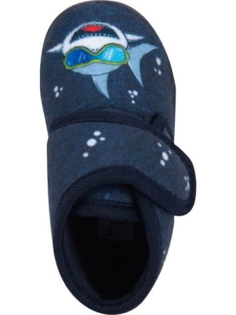 PANTUFLA BOTIN TIBURON AZUL MARINO SCHATZ KIDS