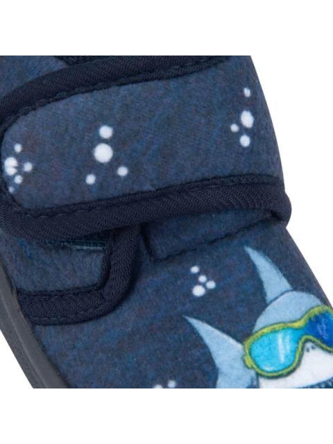 PANTUFLA BOTIN TIBURON AZUL MARINO SCHATZ KIDS