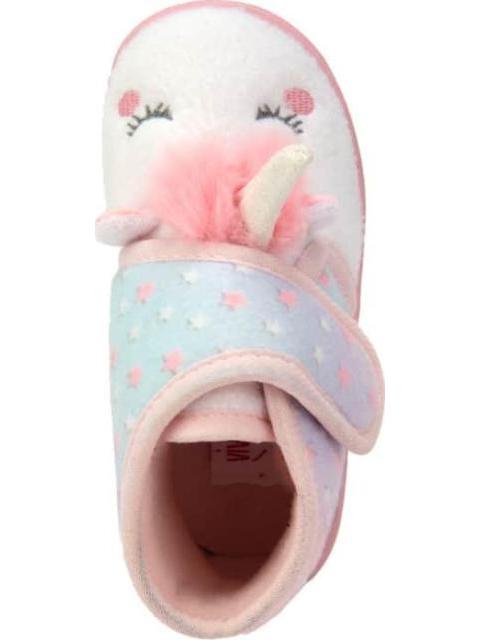 PANTUFLA BOTIN UNICORNIO BLANCO VIVIS SHOES KIDS