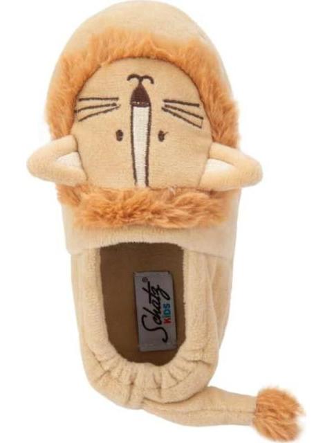PANTUFLA CERRADA LEON BEIGE SCHATZ KIDS