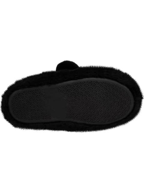 PANTUFLA CERRADA PELUCHE NEGRO MINNIE MOUSE