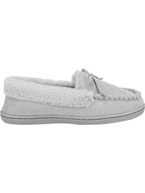 PANTUFLA CON MOÑO GRIS SHOSH CONFORT