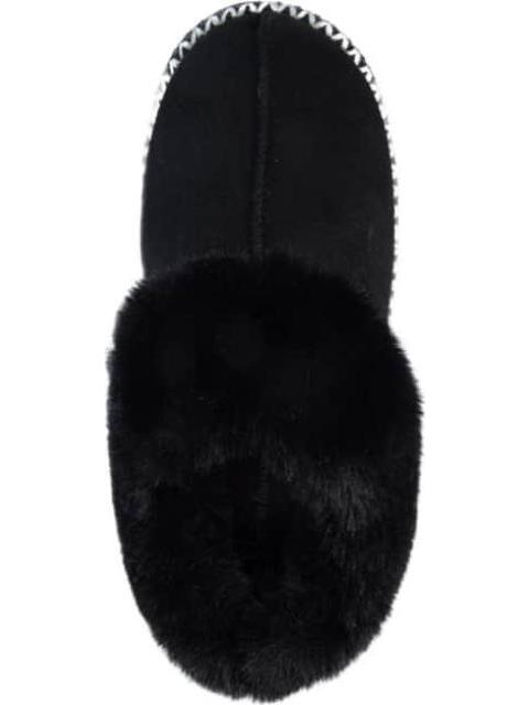 PANTUFLA CON PLATAFORMA PELUCHE NEGRO LOVE TO LOUNGE