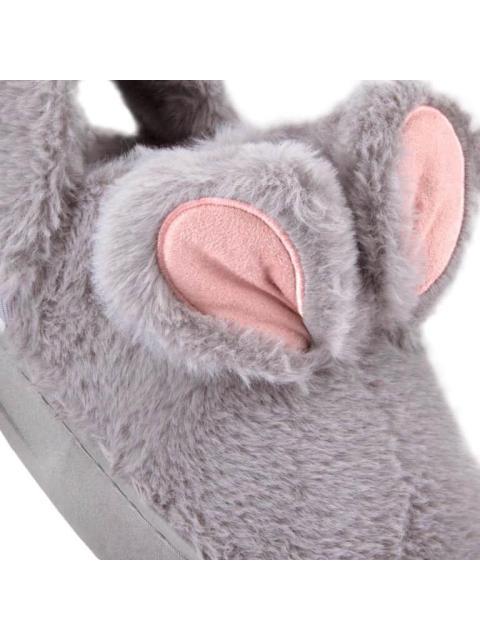 PANTUFLA CONEJO PELUCHE GRIS LOVE TO LOUNGE
