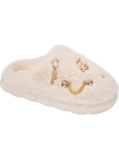 PANTUFLA DE PELUCHE BEIGE SHOSH CONFORT