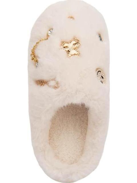 PANTUFLA DE PELUCHE BEIGE SHOSH CONFORT